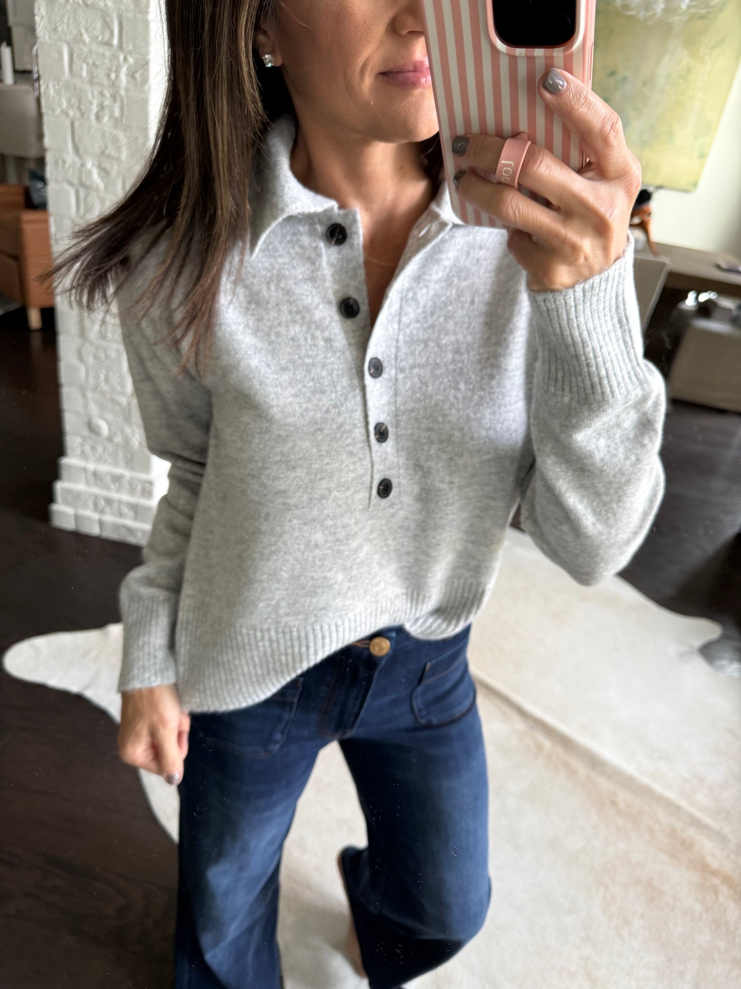 Lilia Sweater- Heather Grey