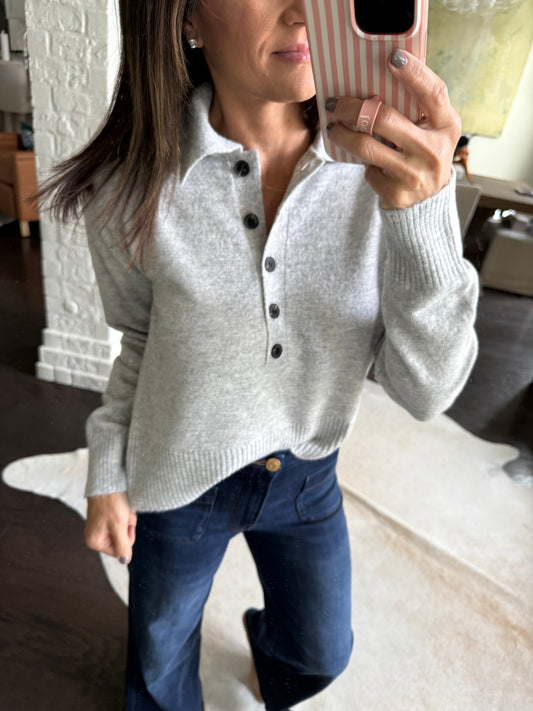 Lilia Sweater- Heather Grey