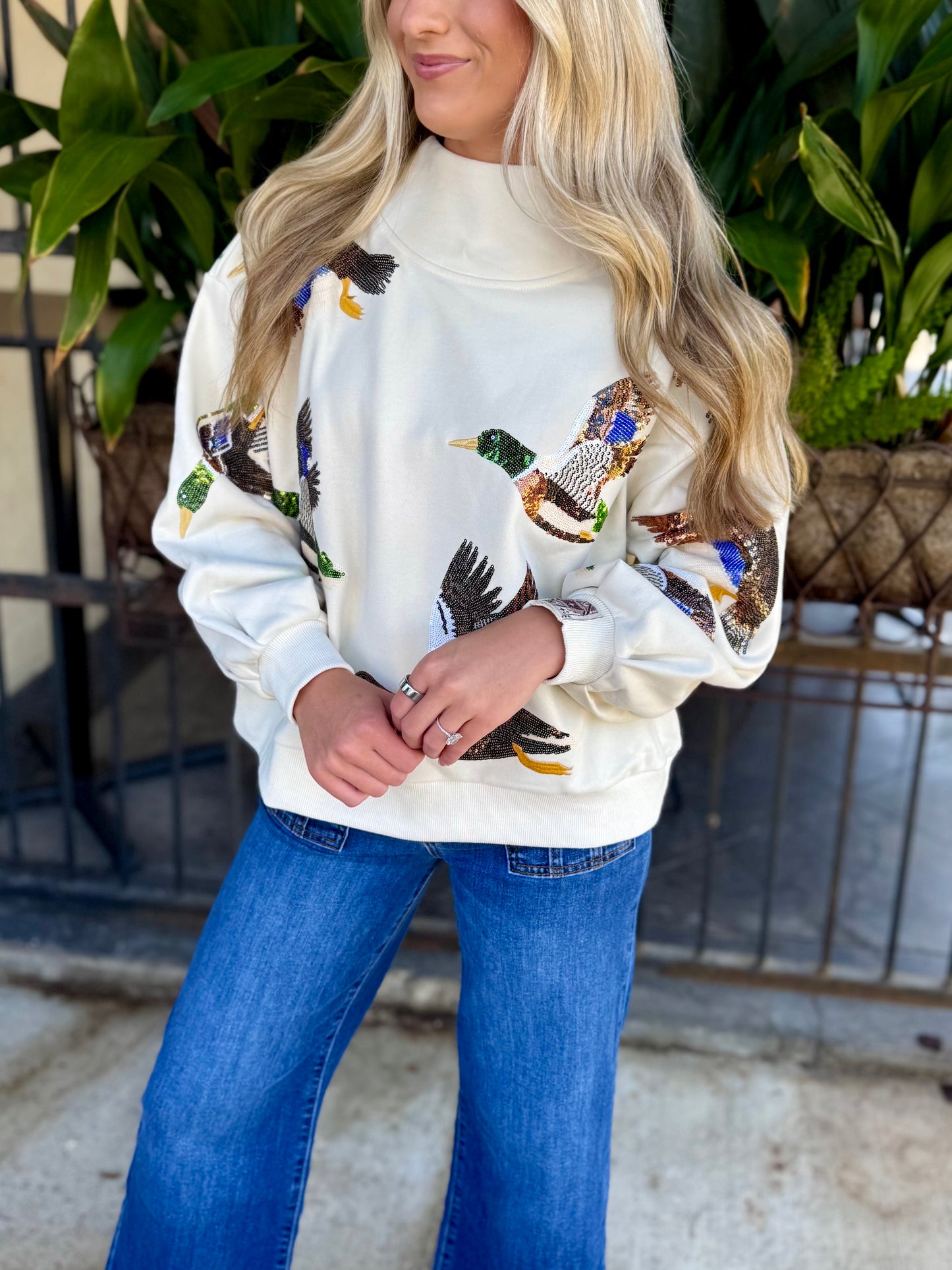 Queen Flying Mallard Sweater