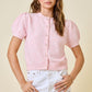 Peter Cardigan Top- Lt Pink