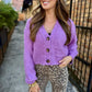 Mica Cropped Sweater- Dusty Lavender