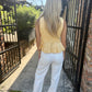 Chad Boatneck Peplum- Yellow