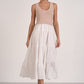 Walker Layered Maxi- Taupe/White