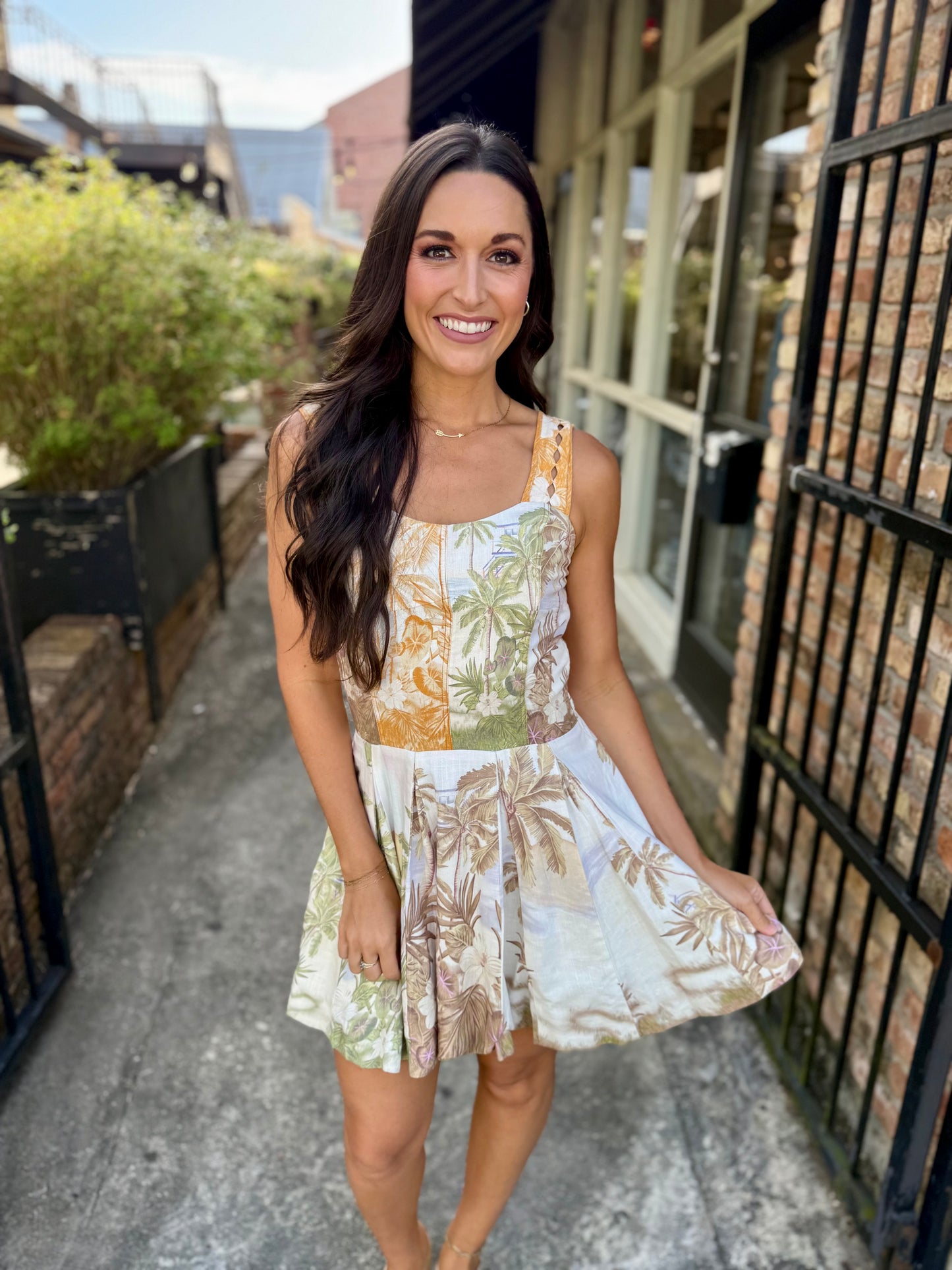 Neveah Pleating Mini Dress