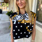 Queen Polka Dot Tiger Tank- Black & White
