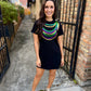 Mardi Gras Bead Dress- Black