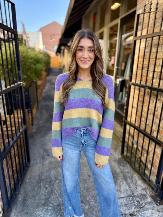 Press Stripe MG Sweater