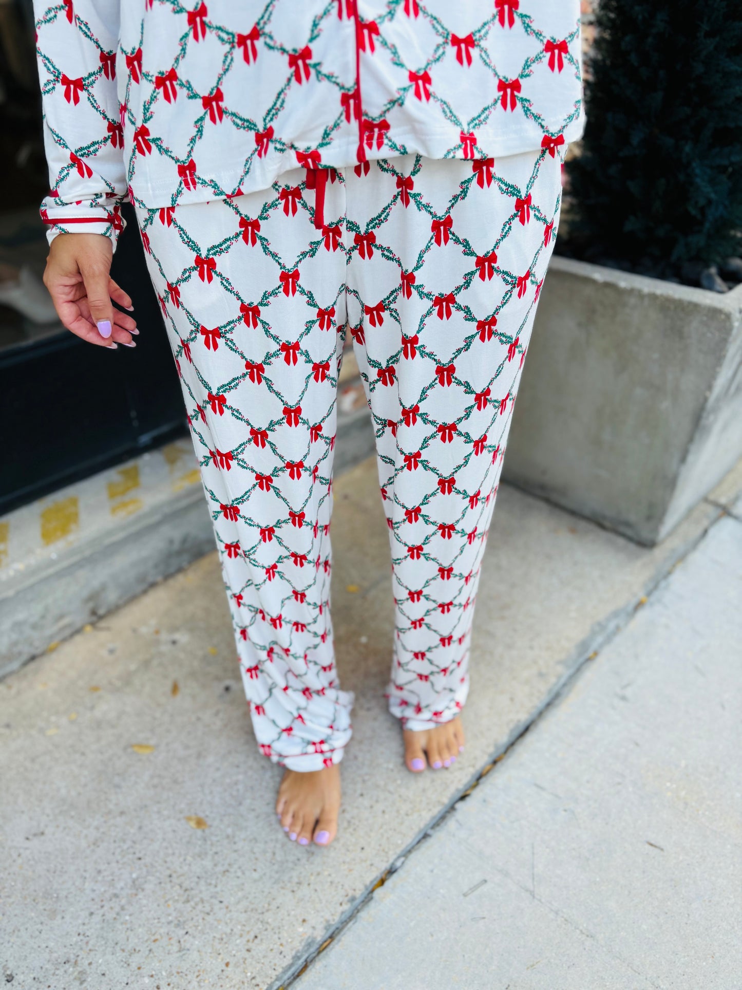 Charlotte Lattice Garland Pajamas