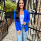 Paul Pocket Blazer- Electric Blue