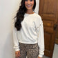Z Supply Axel Grommet Sweatshirt- Sandstone