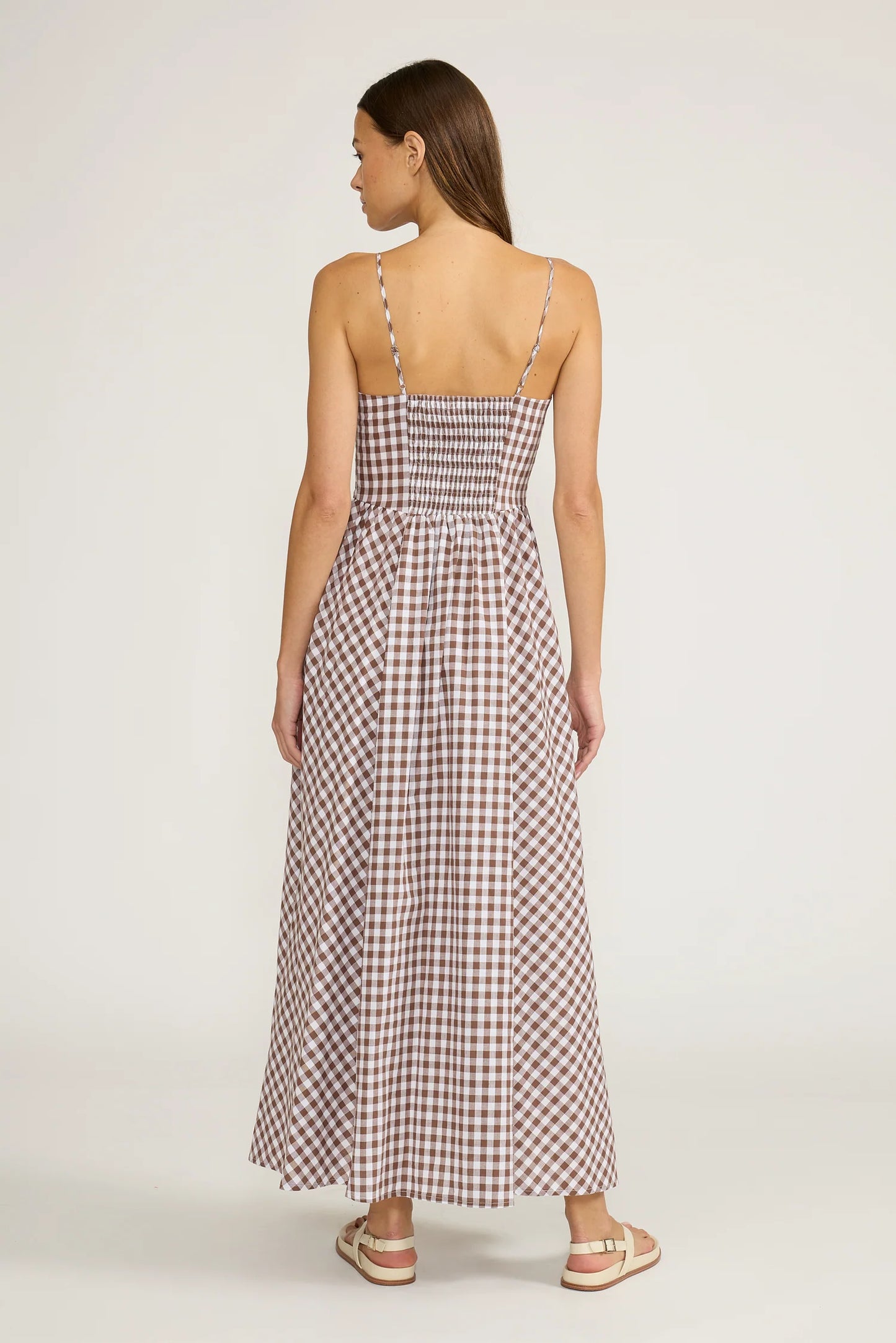 Kalley Maxi Dress- Brown