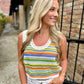 Sylvia Stripe Sweater Vest- Multi