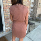 Z Supply Rowan Textured Dress- Bronze