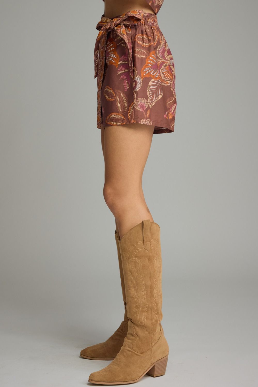 Izzy Botanical Skort- Terra Cotta