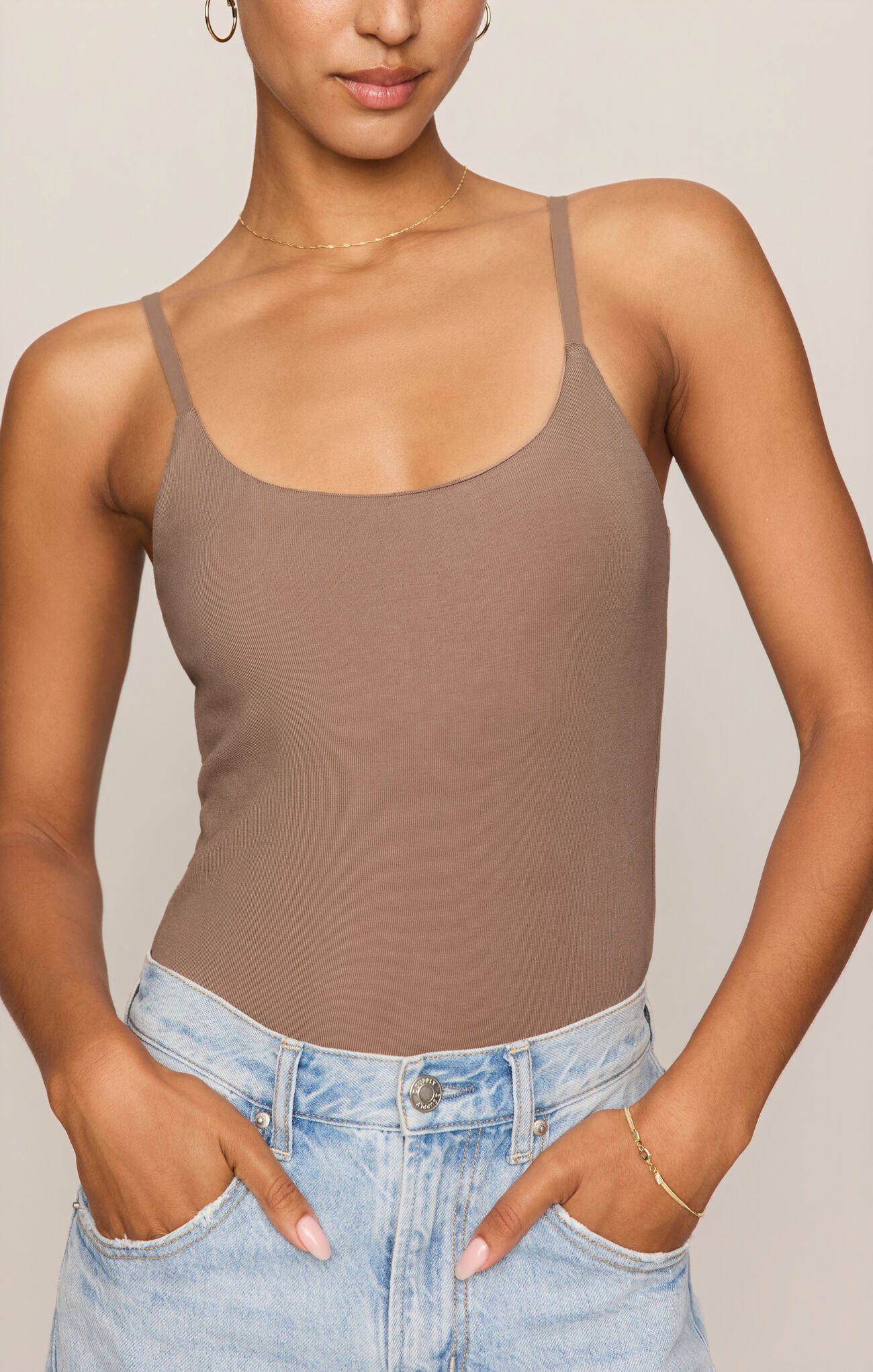Z Supply Second Skin Cami- Desert Taupe
