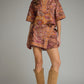 Izzy Botanical Top- Terra Cotta
