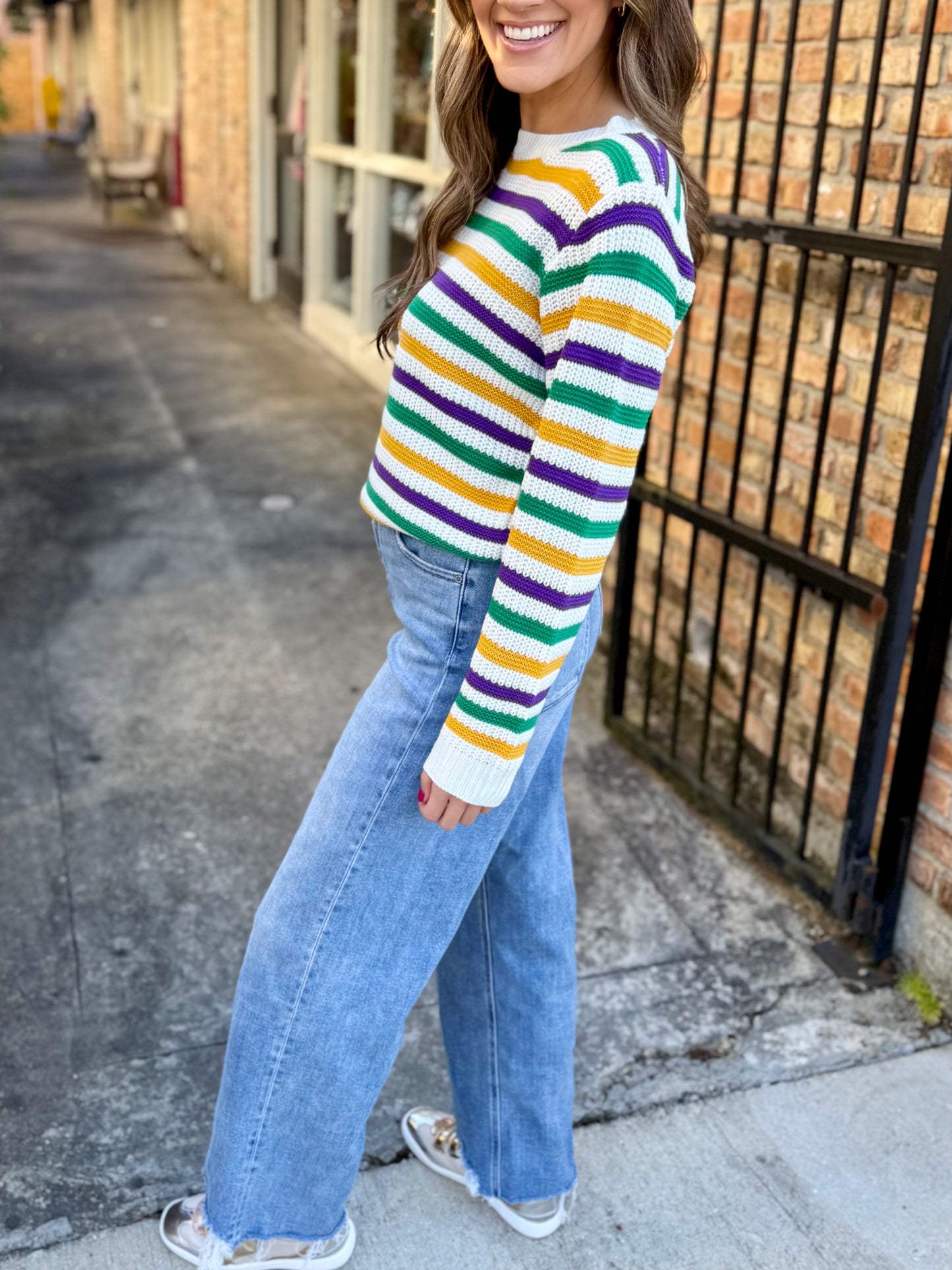 Baronne MG Stripe Sweater