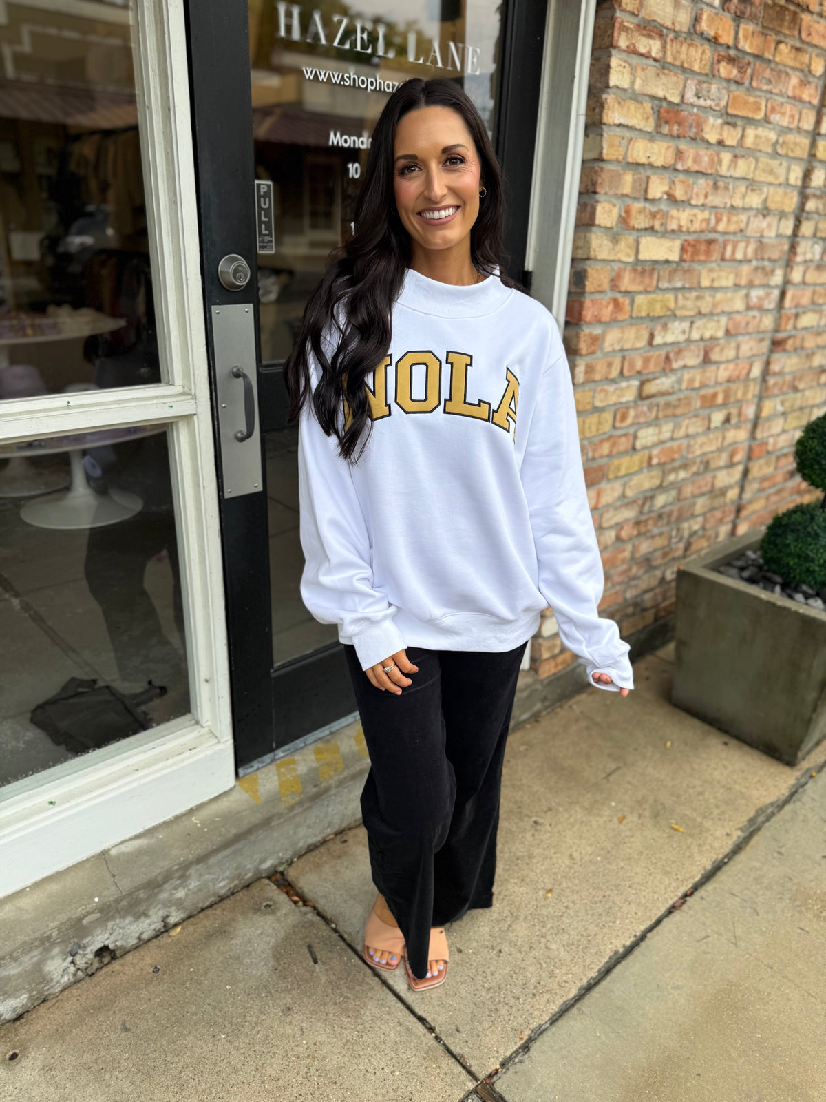 NOLA Mockneck Sweater- White
