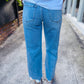 Surf Rider HR Distressed Wide Leg Denim