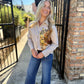 Tiger Striped Button Down