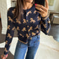 Astra Horse Cardigan- Navy