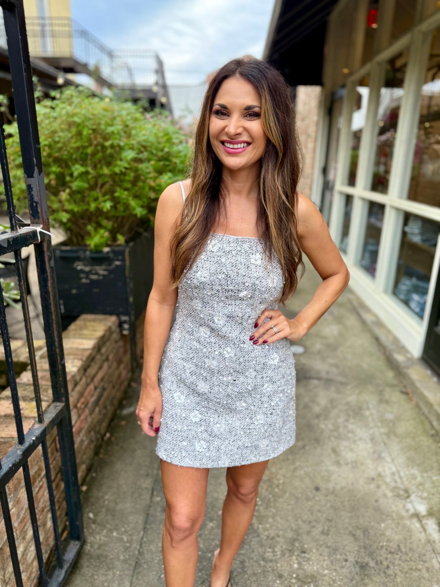 Maureen Mini Dress- Grey