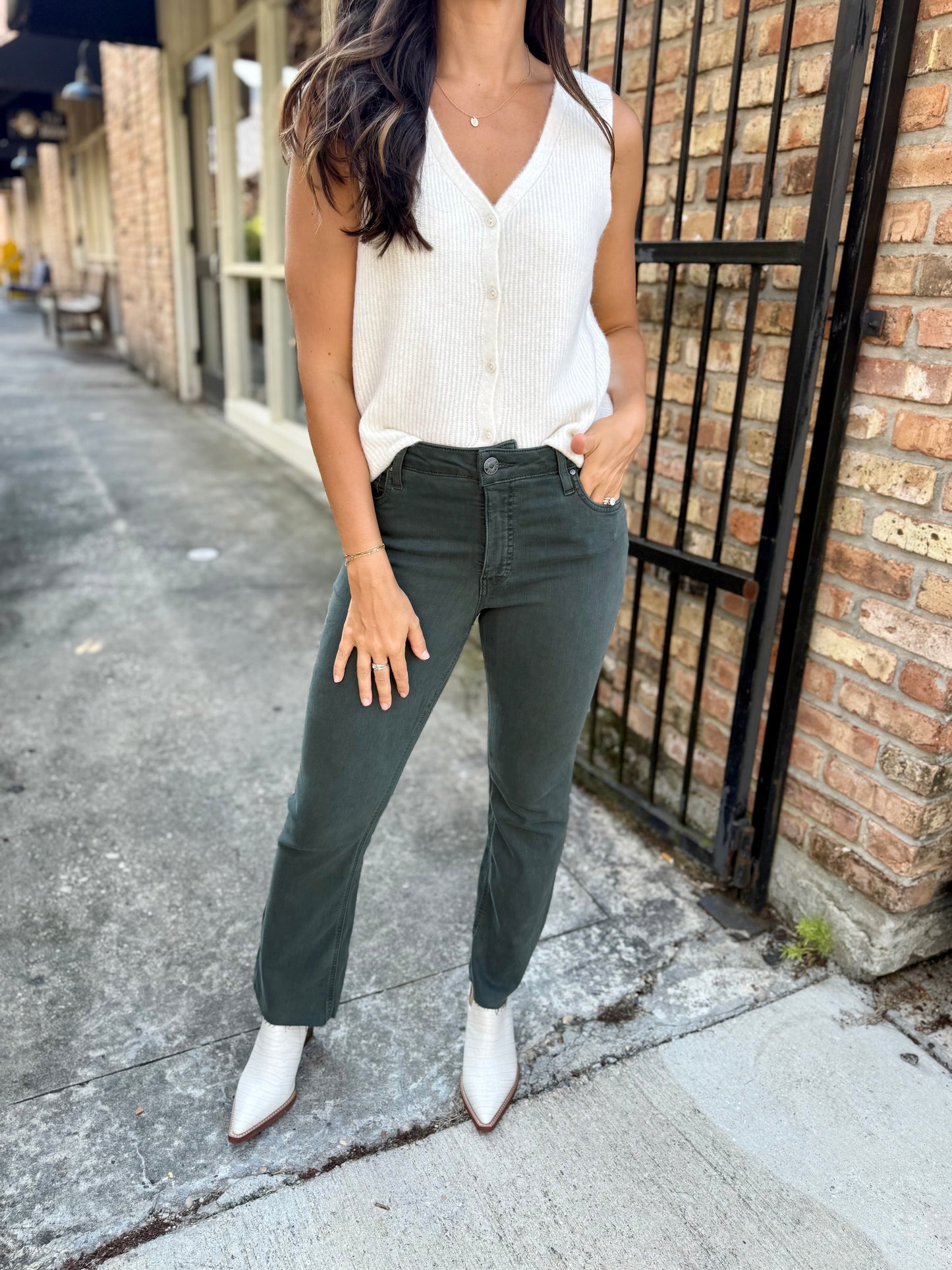 Kelsey (Pewter Green) HR Ankle Flare