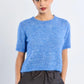 Alexi SS Sweater Top- Blue