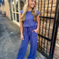Authement Modal Jumpsuit- Deep Cornflower