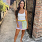 Queen Colorblock Stripe Skort