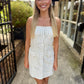 Trinity Striped Button Dress- Melange