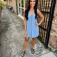 Z Supply Solace Mini Dress- Denim