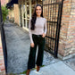 Meg (Evergreen Corduroy) HR Wide Leg Pant