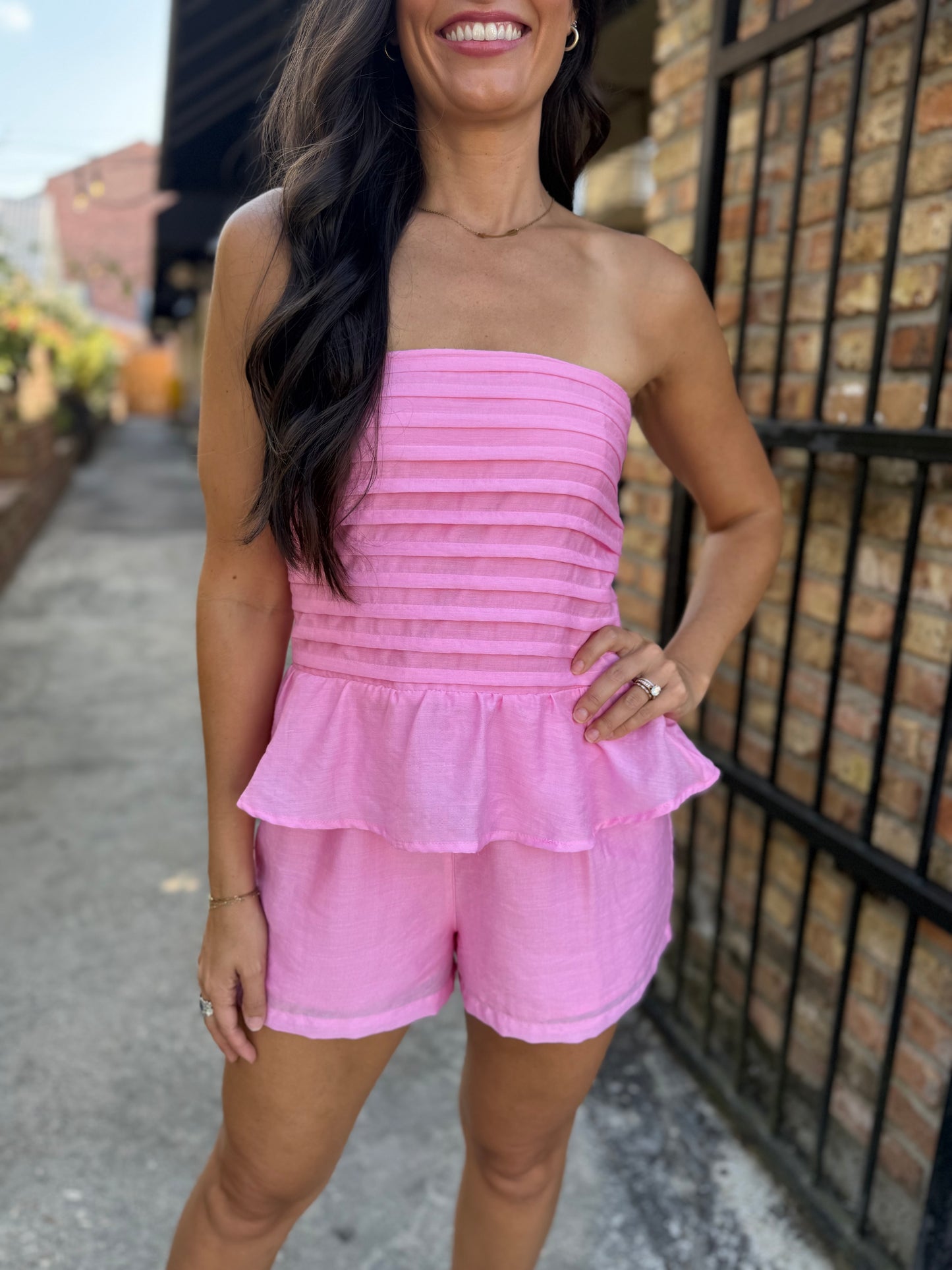 Trish 2 PC Set- Peony Pink