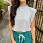 Chill Girl Top- Heather Grey
