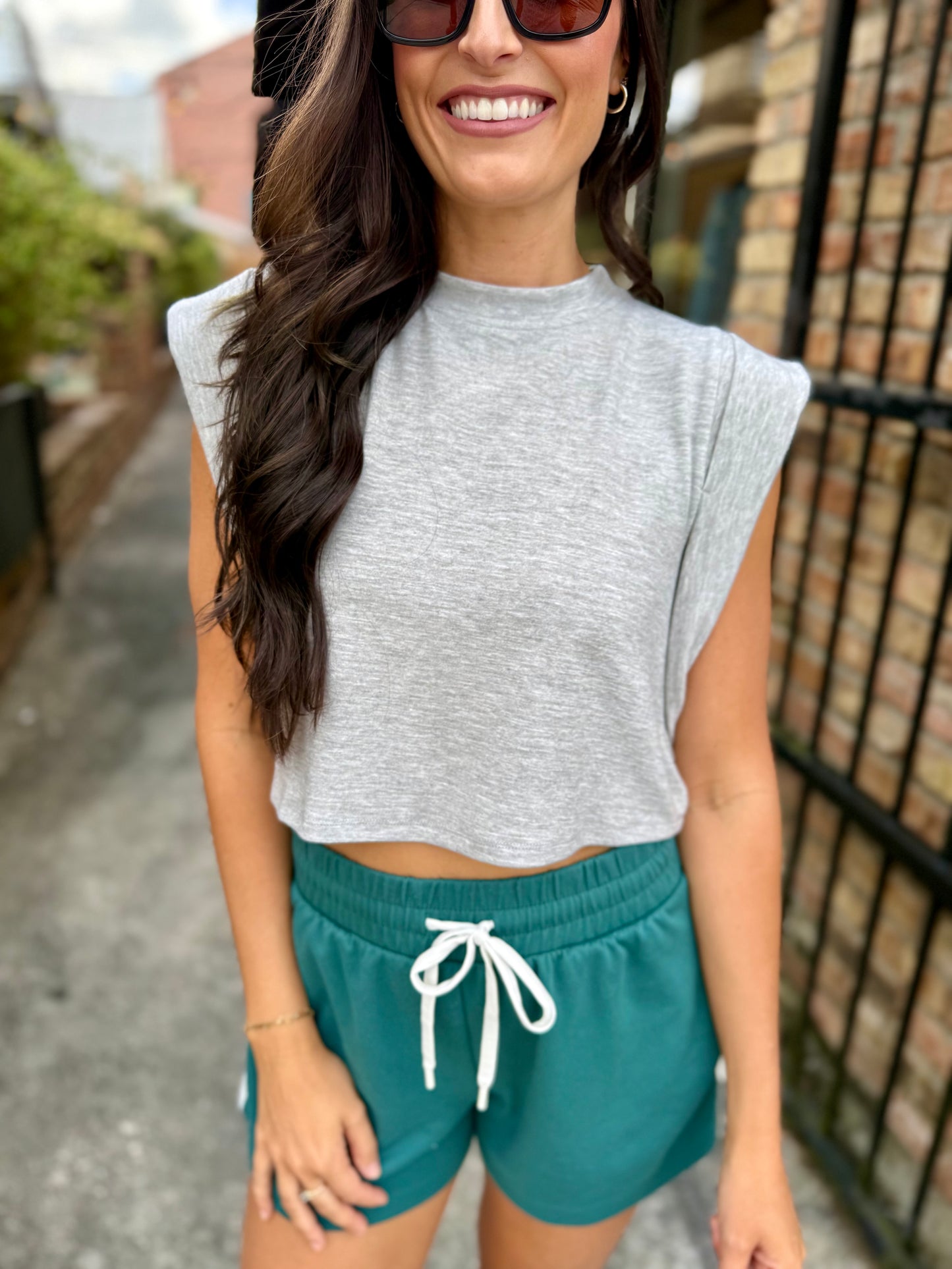 Chill Girl Top- Heather Grey
