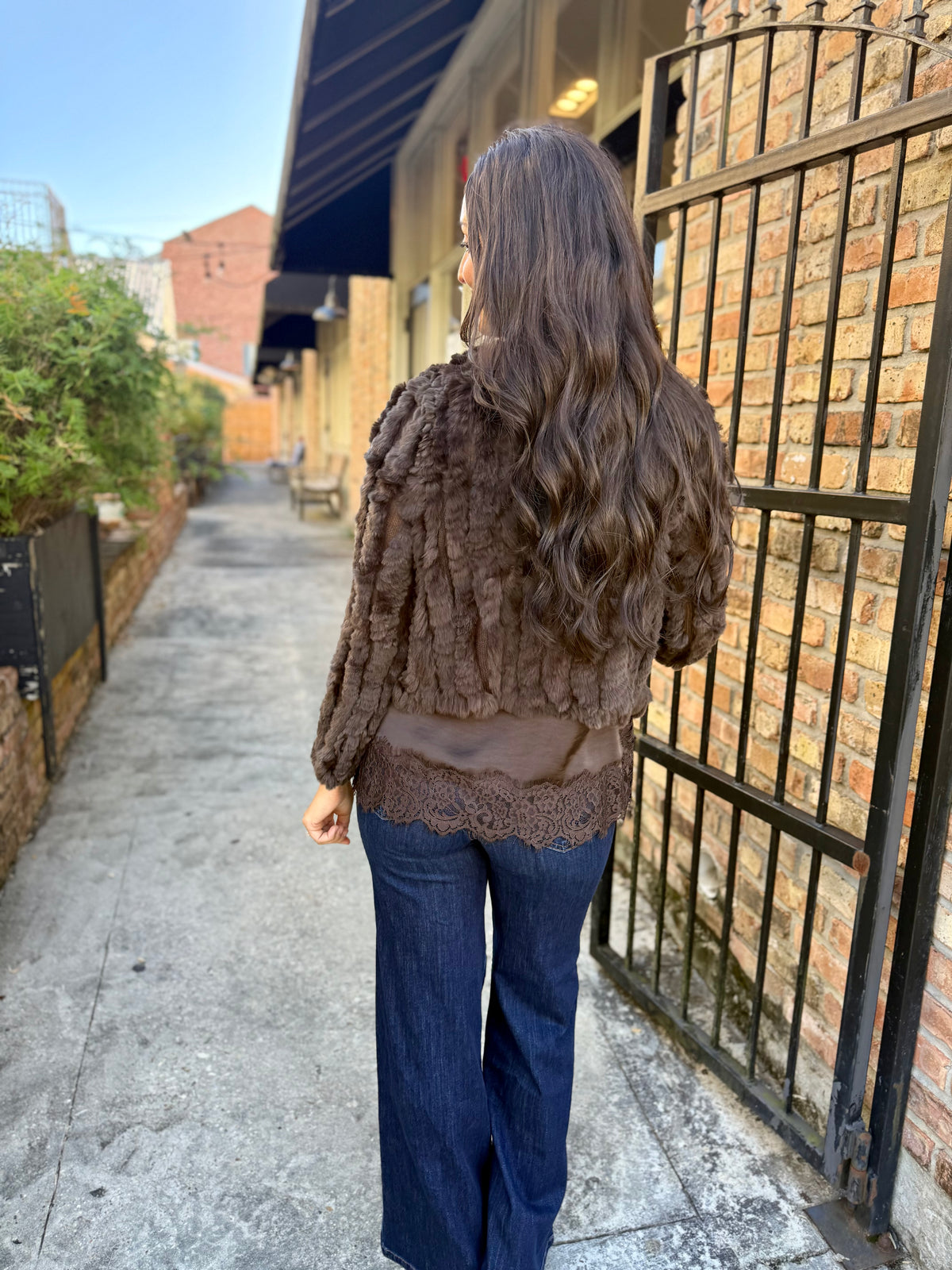 Rosa Fur Jacket- Bittersweet