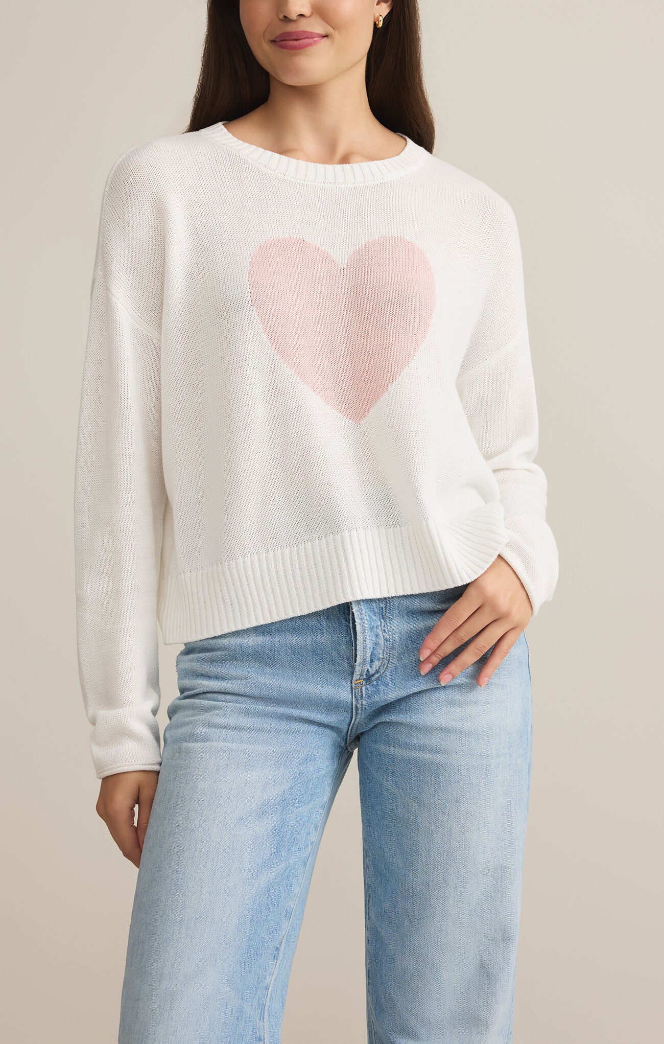 Z Supply Heart Sweater