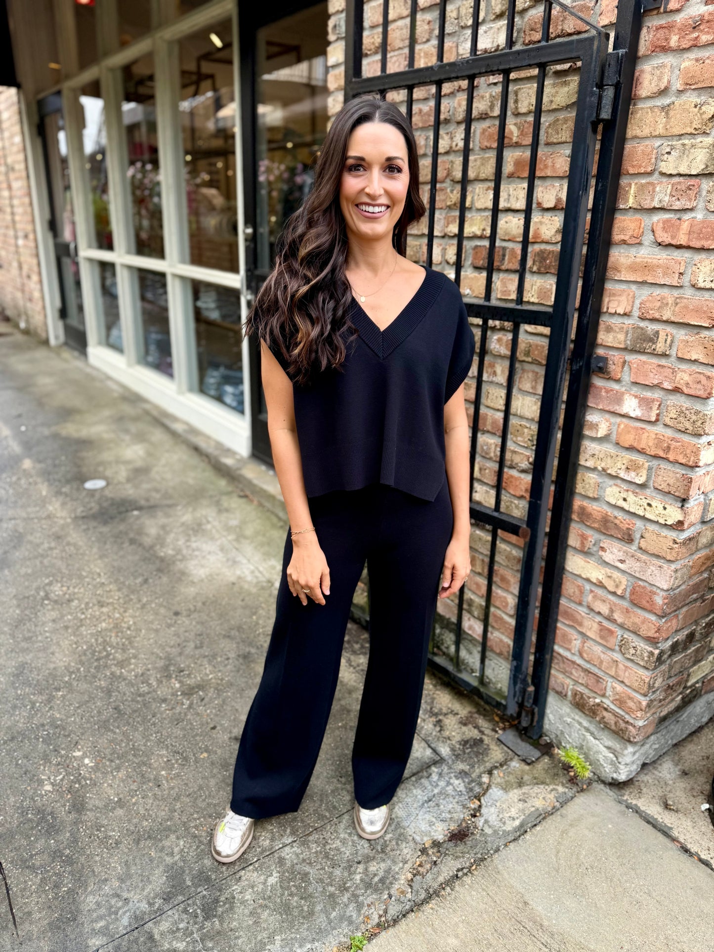 Stacey Knit Pants- Black