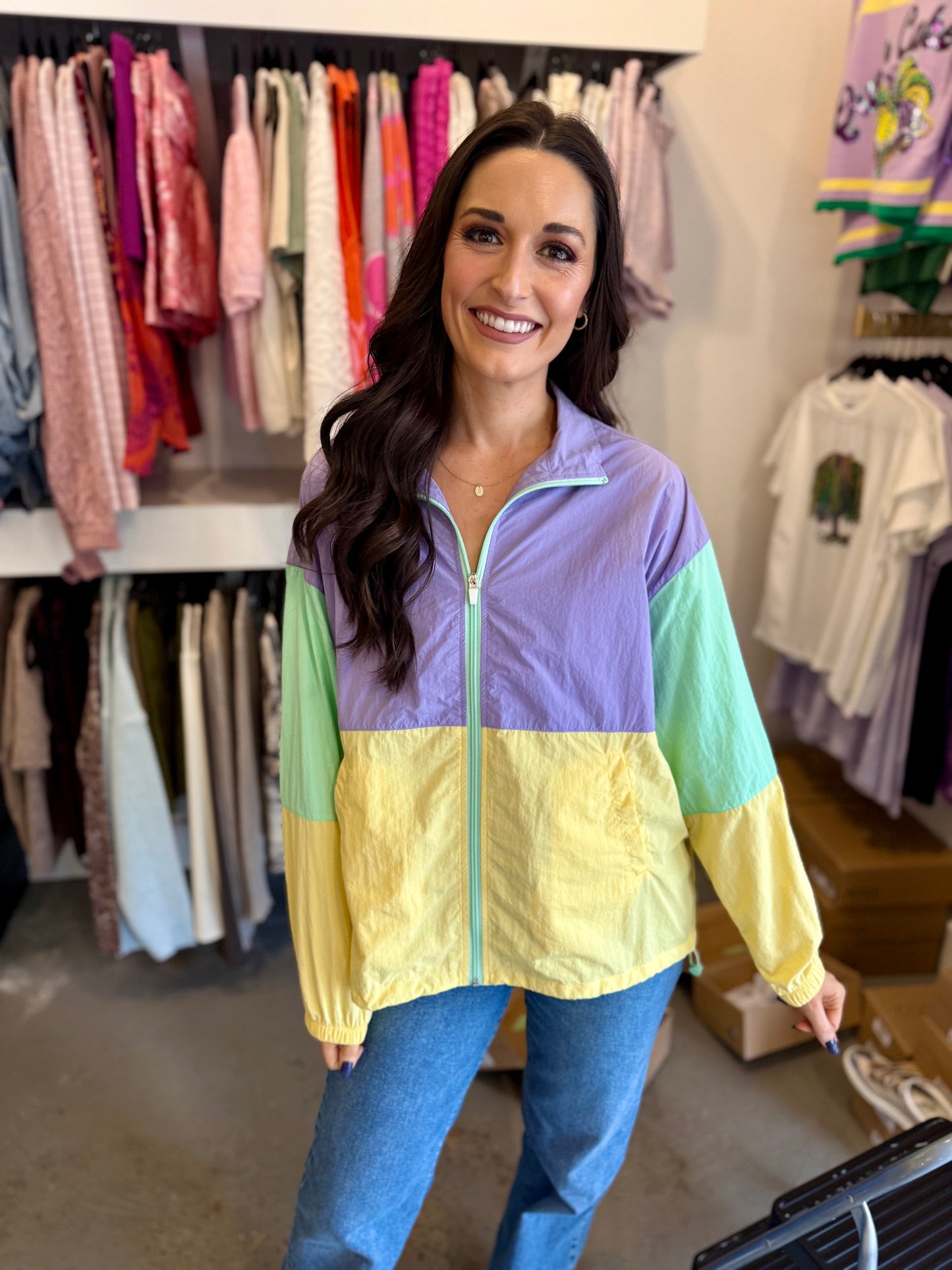 Mardi Pastel Windbreaker