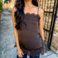 Z Supply Roselle Lace Cami-Cocoa Bean