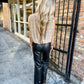 City Daze Top- Taupe