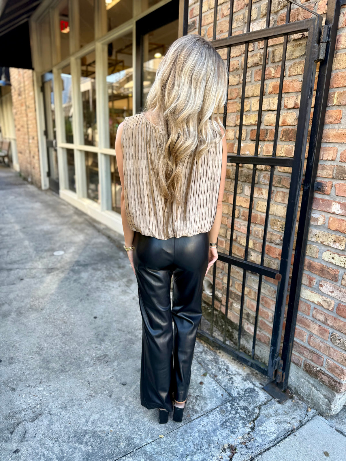 City Daze Top- Taupe