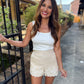 Dearly Square Neck Tank- Ivory