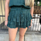 Mandy Layered Skort- Teal Blue