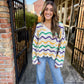 Selma Wavy Stripe MG Sweater