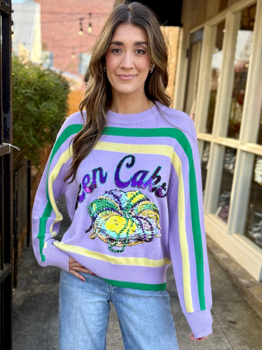 MG Queen Cake Striped Sweater