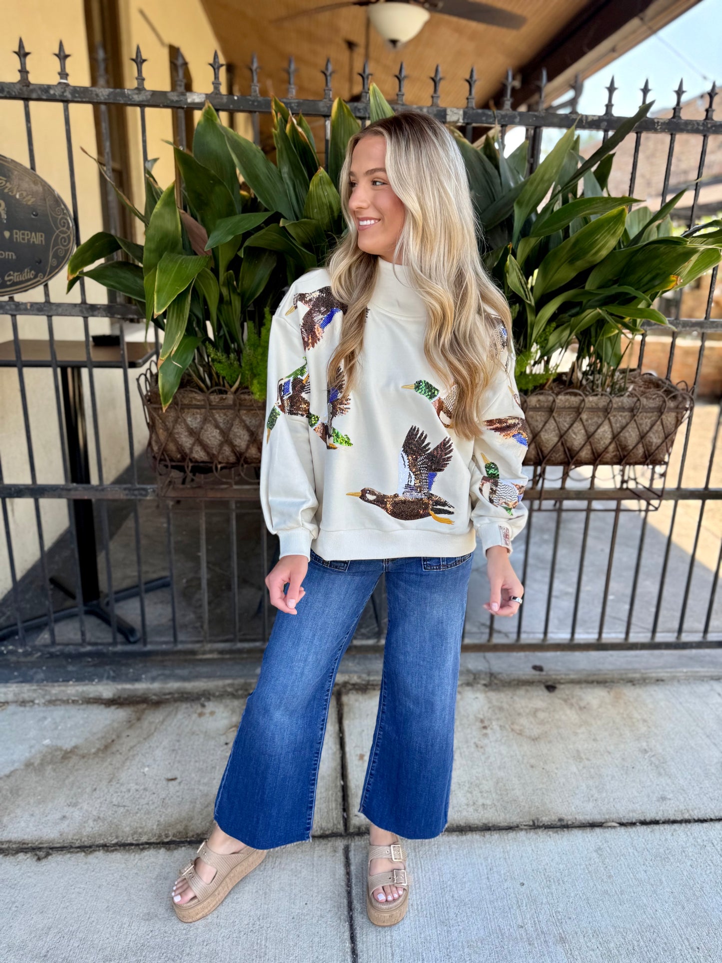 Queen Flying Mallard Sweater