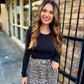 Malibu Mini Skirt- Cool Cat Leopard