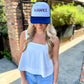 Hawks Trucker Hat- Navy/White
